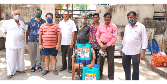 Nikhil Vyas with BJP leaders